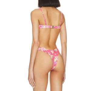 Top Quality <b>Bikini</b> <b>Set</b> Adjustable Drawstring Swimsuit Sexy Sublimed Design Women Beachwear High Quality Bathing Suit - Product Image 4