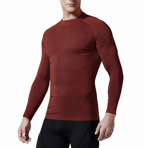 Rashguard pour homme à manches longues et courtes, extensible, à séchage rapide, pour le fitness, la natation, le sport et le cyclisme - Product Image 1