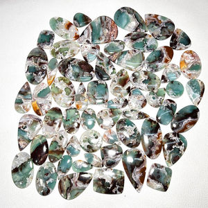 Lot de pierres précieuses naturelles Aquaprase Cabochon Mix Forme et Taille Lot de pierres précieuses en vrac pour la fabrication de bijoux - Product Image 4