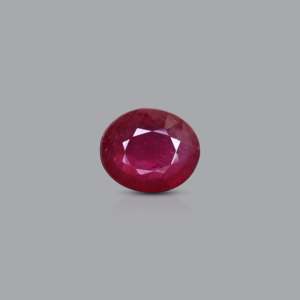 3.35 Carat Natural Ruby Loose Gemstone Oval Cut Faceted for Fine Jewelry - Product Image 1