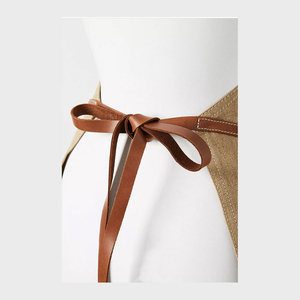 Unisex Pugmark Embossed Chefs Uniform <b>Apron</b> Water-Repellent Oil-Wax Cotton Canvas <b>Kitchen</b> Gardening Restaurant Use Baker Coffee - Product Image 5