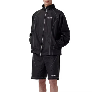 Men's High Quality Winter Hooded Casual <b>Tracksuit</b> Set Custom Logo New Design <b>Waterproof</b> Windbreaker Eco-Friendly Lightweight - Product Image 2