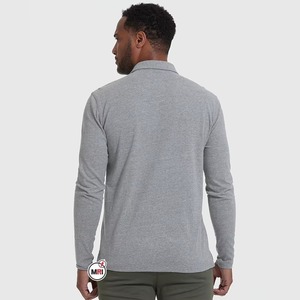 Chemise à manches longues unie pour homme, chemise à manches longues tendance pour homme, chemise à manches longues personnalisée OEM pour homme, chemise à manches longues en gros pour homme - Product Image 5