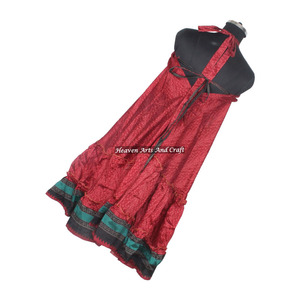 Nuevo Vestido Largo Holgado de Seda para Mujer, Estilo Bohemio Vintage, Estampado Floral Colorido, para Vacaciones, Elegante, para Cena - Product Image 6