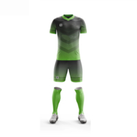 Ensemble d'uniformes de football personnalisables, maillot imprimé numérique, 100% polyester, tissu respirant à séchage rapide, manches courtes, OEM