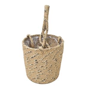 Pot de Jute écologique panier suspendu pas cher prix populaire naturel fait à la main au Bangladesh maison jardin décoration classique - Product Image 2
