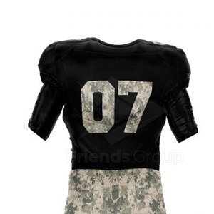 Conjunto de Uniforme de Fútbol Americano para Hombre, Nombre del Equipo Personalizado, Impresión por Transferencia de Calor, Tela 100% Poliéster, Duradera, Transpirable, Cuello en V - Product Image 2