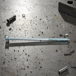 Vis à tête hexagonale métrique en acier au carbone zingué à haute résistance classe 4.8 et 6.8, filetage partiel, M6-M12 PDC - Product Image 1