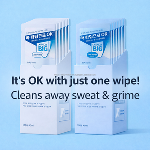 Lingettes déodorantes vertes non parfumées K Beauty, 10 lingettes, marque privée personnalisable - Product Image 4