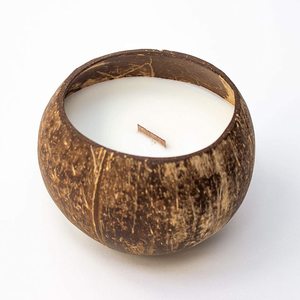 Vietnam <b>Candle</b> Gift <b>Set</b> Fragrance Coconut Shell <b>Candles</b> Handmade Private Label Customized OEM Packaging - Product Image 4