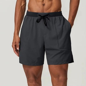 Pantalones Cortos Deportivos de Compresión para Hombre, de Lana, Color Sólido, para Gimnasio, Entrenamiento, Running y Deportes, Venta al Por Mayor Personalizada - Product Image 1