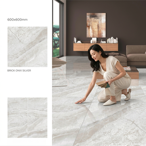 Carreaux de sol en porcelaine semi-mat Vistaar California Ice 600x600mm, antidérapants, imitation brique, pour piscine, adhésifs, salle de bain, extérieur - Product Image 6