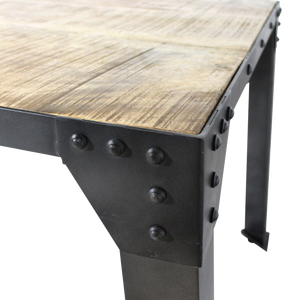 โต๊ะรับประทานอาหารวานดานา นิมบัส เซโนวา ทำจากไม้มะม่วงและโลหะ - Product Image 3