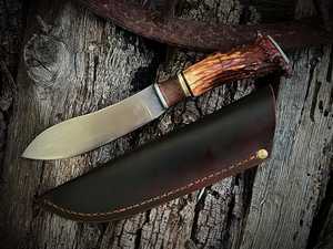 Cuchillo utilitario de punta afilada SHARP POINT TRADES, hoja de acero, mango de madera, 0.5 mm de grosor, 6.7 pulgadas de longitud total, 3 años de garantía, calidad DIY - Product Image 4