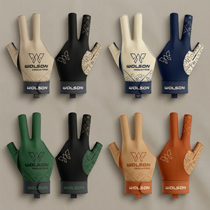 Guantes de Billar y Snooker Wilson Industry Premium, de Poliéster/Lycra, Tres Dedos, Ligeros, Antideslizantes, Cómodos y Elásticos - Product Image 2