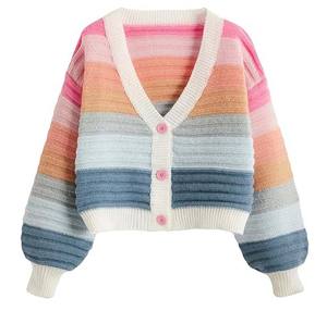 Suéter de punto acanalado holgado para mujer, jersey cómodo de manga larga para otoño, tejido transpirable para uso diario - Product Image 1