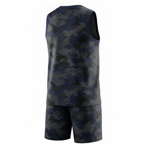 Uniforme de baloncesto sublimado personalizado unisex para jóvenes y adultos, ropa deportiva atlética de malla transpirable, kit de baloncesto personalizado - Product Image 2