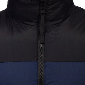 Mens Color Block Puffer Vest <b>Quilted</b> Sleeveless Waistcoat Zip Up <b>Winter</b> Outerwear Casual Outdoor Layering - Product Image 5