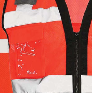 Gilet de sécurité respirant pour hommes, haute visibilité, équipement réfléchissant, multi-poches, design en maille pour le personnel d'événements et la sécurité - Product Image 5