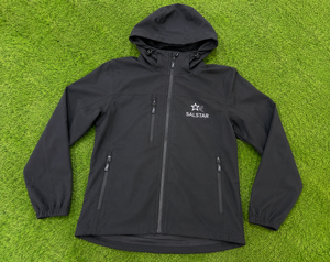 Veste Softshell noire imperméable pour homme avec capuche, logo personnalisé, coupe-vent, vêtements de travail d'extérieur, veste d'hiver - Product Image 6
