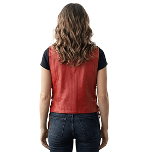 Chaleco Corto de Cuero para Mujer, Chaleco sin Mangas a la Moda, Diseño Personalizado, Precio de Fábrica, Proveedor Mayorista - Product Image 4