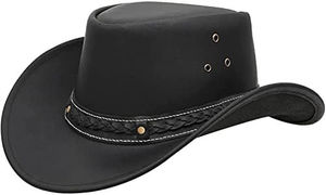 Sombrero Vaquero de Cuero Genuino Hecho a Mano, Sombrero de Viaje Premium para Hombres, Mujeres y Aventureros - Product Image 5