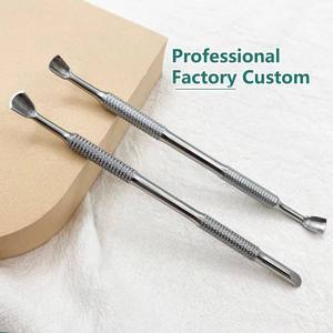 Pousse-cuticules personnalisé très demandé, en acier inoxydable, pour le retrait du vernis à ongles, outils de nettoyage des ongles, pousse-cuticules à pointe acérée - Product Image 5