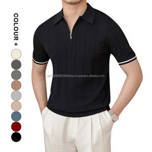 Camisa de Verano 2026 para Hombre, Mezcla de Algodón de Secado Rápido, con Cierre, Servicio OEM de Marca Privada, Tejido y Punto Personalizados 2026 - Product Image 5