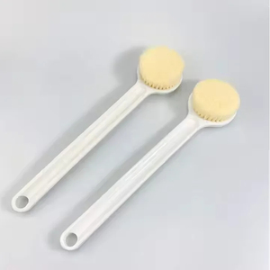 Handheld Waterproof Bath <b>Scrubbing</b> <b>Brush</b> with Plastic Handle and Nylon Bristles-Portable and Flexible for Bath - Product Image 3