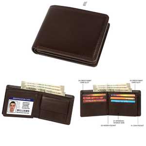 Premium Genuine Leather Men's <b>Wallet</b> with Coin Pocket & Multiple Card Slots Brown Leather Bi Fold <b>Wallet</b> for Men <b>RFID</b> <b>Wallet</b> - Product Image 2