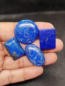 Lote de Cabujones de Lapislázuli Azul Natural, Lote de Gemas de Lapislázuli Semipreciosas para Joyería, Piedras Pulimentadas Lisas de Formas Variadas - Product Image 4
