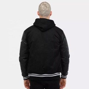 Newest Edition Sportswear <b>Leather</b> Made <b>Long</b> Sleeve Wool Body Varsity <b>Jackets</b> Men High Streetwear Varsity Outerwear <b>Jacket</b> Men - Product Image 2