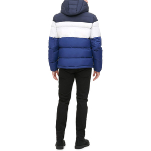 Men's Fashion Winter <b>Jacket</b> Customizable Stand Hood Warm <b>Padding</b> Solid <b>Waterproof</b> Puffer Bomber Wholesale Bubble Outdoor Coat - Product Image 3