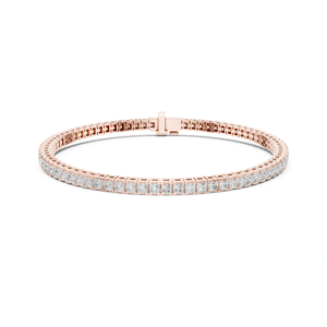 Luxury Sterling <b>Silver</b> Rhodium Plated Moissanite Tennis <b>Bracelet</b> Princess Cut Stones Fine Jewelry Sparkling Wedding Gift <b>Bangle</b> - Product Image 5