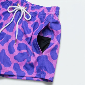 Shorts de baseball en maille pour hommes de 5 pouces - Shorts unis tendance, respirants et à séchage rapide, taille haute élastique - Product Image 4