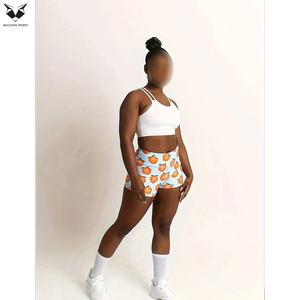 Nuevo Producto: Shorts de Yoga de Cintura Alta para Mujer, Cintura Elástica Ajustable, Transpirables, para Gimnasio y Yoga - Product Image 4