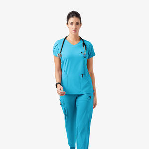 Venta de Fábrica: Blusa Quirúrgica Personalizada a Bajo Precio, Venta al por Mayor, Blusa Quirúrgica para Mujer con Dos Bolsillos, Cómoda, Traje de Enfermería - Product Image 6