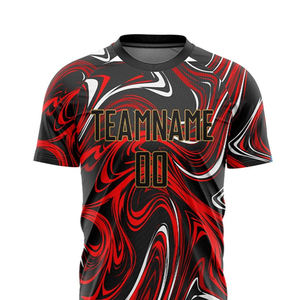 Uniforme de Fútbol Estampado de Manga Corta Unisex, Conjunto de Camiseta y Pantalones Cortos de Fútbol de Alta Calidad, Transpirable, Nueva Llegada, Gran Venta - Product Image 4