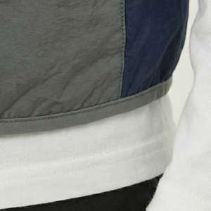 Chaleco Cortavientos para Hombre con Bloques de Color, Cuello Alto, Cierre de Cremallera, Prenda Exterior Informal de Poliéster, Elegante y a la Moda para Todas las Estaciones - Product Image 6