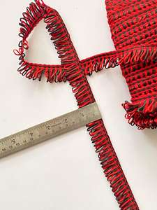 KUSHANG TEXTILE Borlas de Algodón 100% con Colores Personalizados, Flecos Pequeños Cosidos a Mano, Adornos Decorativos para Cortinas, Prendas y Hogar - Product Image 5