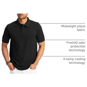Polo de manga corta para hombre, camisa casual de peso medio con cuello, polo de alto rendimiento para uso diario y ocasiones de negocios informales - Product Image 5