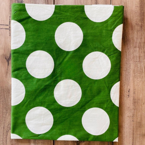 Polka Dot <b>Tablecloth</b> Green and White Pattern Rectangular Dining Tablecover Cotton <b>Tablecloth</b> - Product Image 4