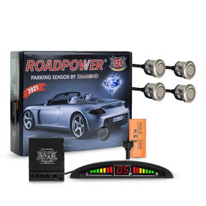 เซ็นเซอร์จอดรถโรดพาวเวอร์ ไดมอนด์ 4 ชิ้น พร้อมจอแสดงผล LED ระยะ 0.3–1.5 ม., DC 10–14.7V และระบบแจ้งเตือนด้วยเสียงเพื่อความปลอดภัย - Product Image 1