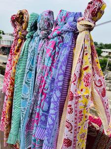 Hot Selling 100% Cotton <b>Sarong</b> Pareo Scarf Hand-block Printed Multi Design Beach Dress <b>Bikinis</b> & Beachwear Manufacturer - Product Image 2