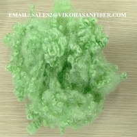 Vikohasan 15D HCS Green GRS Fibre synthétique recyclée 3D Siliconized Oeko-Tex fibre discontinue polyester antistatique de qualité approuvée