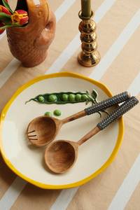 Wooden <b>Salad</b> <b>Spoon</b> With Perforated Head For Kitchen Use - Product Image 4