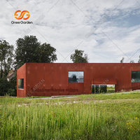 Revestimiento de Pared Metálico Moderno de Acero Corten y Aluminio, Cortado con Láser, para Fachadas Exteriores, Paneles de Muro Cortina, Certificado ISO 9001, 5 Años de Garantía