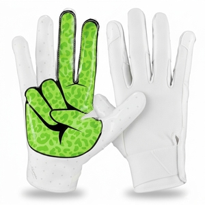 Guantes de Fútbol Americano Personalizados, Impresos, Transpirables, Ligeros, de Alta Calidad, Dedos Completos, Unisex, Diseña los Tuyos - Product Image 5