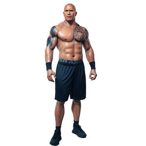 Premium 195CM levensgrote figuur van hars & siliconen met realistische spierstructuur en tatoeages, rechtstreeks van de fabriek, sculptuur voor sportomgevingen - Product Image 5