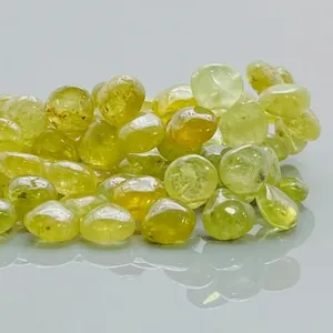 Cuentas de Granate Grosular Natural de 8-9mm, Lisas, en Forma de Corazón, Grado A, para la Fabricación de Joyas, Venta al Por Mayor - Product Image 2